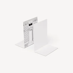 Bookends<Fornasetti Bookends Porta White/Black