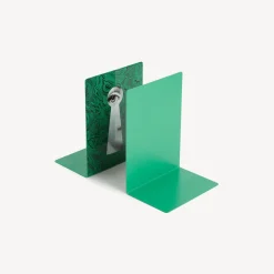 Bookends<Fornasetti Bookends Serratura Su Malachite Green/White/Black