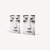 Bookends<Fornasetti Bookends Viso White/Black