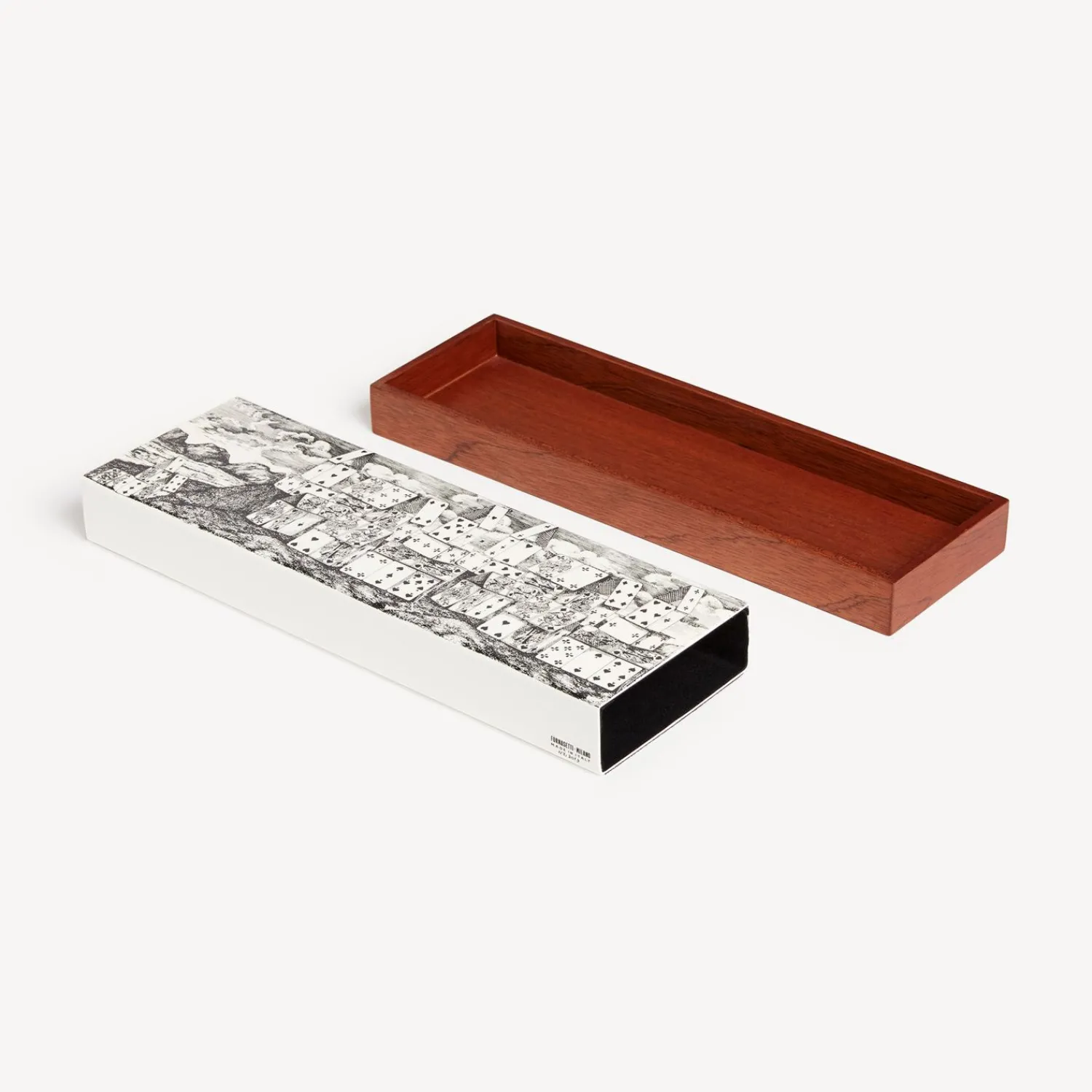 Glove Boxes<Fornasetti Box Citta Di Carte White/Black