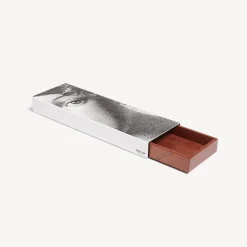 Glove Boxes<Fornasetti Box Mezzo Viso White/Black