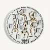Decorative Plates<Fornasetti Calendar Plate 2024 White/Black/Gold