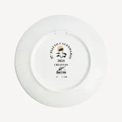 Decorative Plates<Fornasetti Calendar Plate 2024 White/Black/Gold