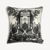 Cushions<Fornasetti Cashmere Cushion Giardino Settecentesco Ivory/Black
