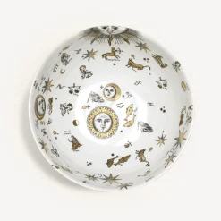 Appetizer Sets And Centrepieces<Fornasetti Centrepiece Astronomici White/Black/Gold