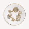 Appetizer Sets And Centrepieces<Fornasetti Centrepiece Chiavi White/Gold