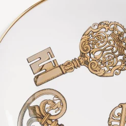 Appetizer Sets And Centrepieces<Fornasetti Centrepiece Chiavi White/Gold