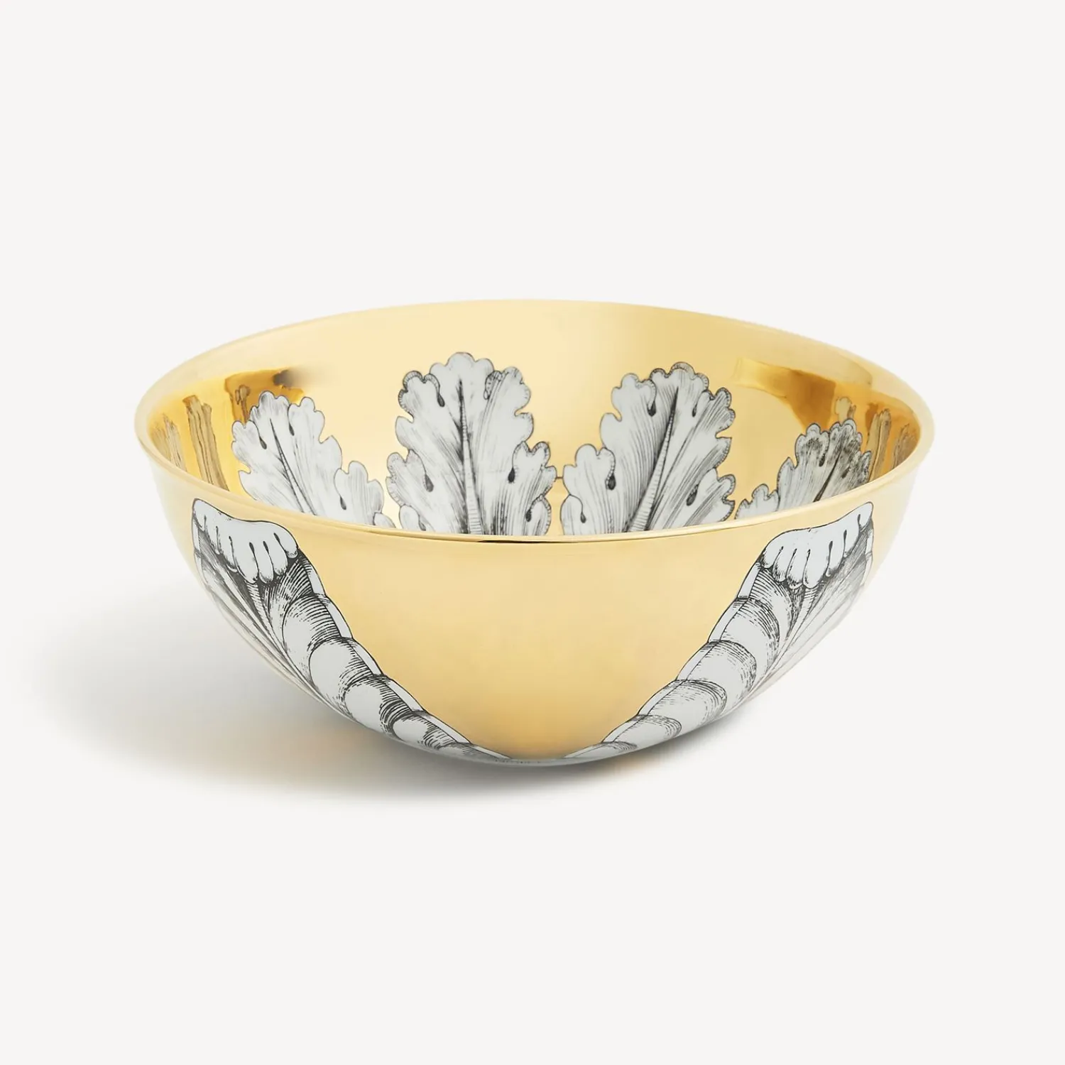 Appetizer Sets And Centrepieces<Fornasetti Centrepiece Rosone N.6 White/Black/Gold