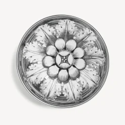 Appetizer Sets And Centrepieces<Fornasetti Centrepiece Rosone N.6 White/Black/Platinum