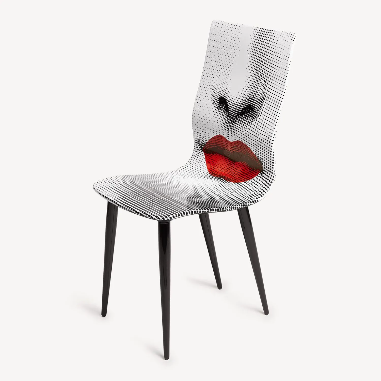 Chairs<Fornasetti Chair Bocca White/Black/Red