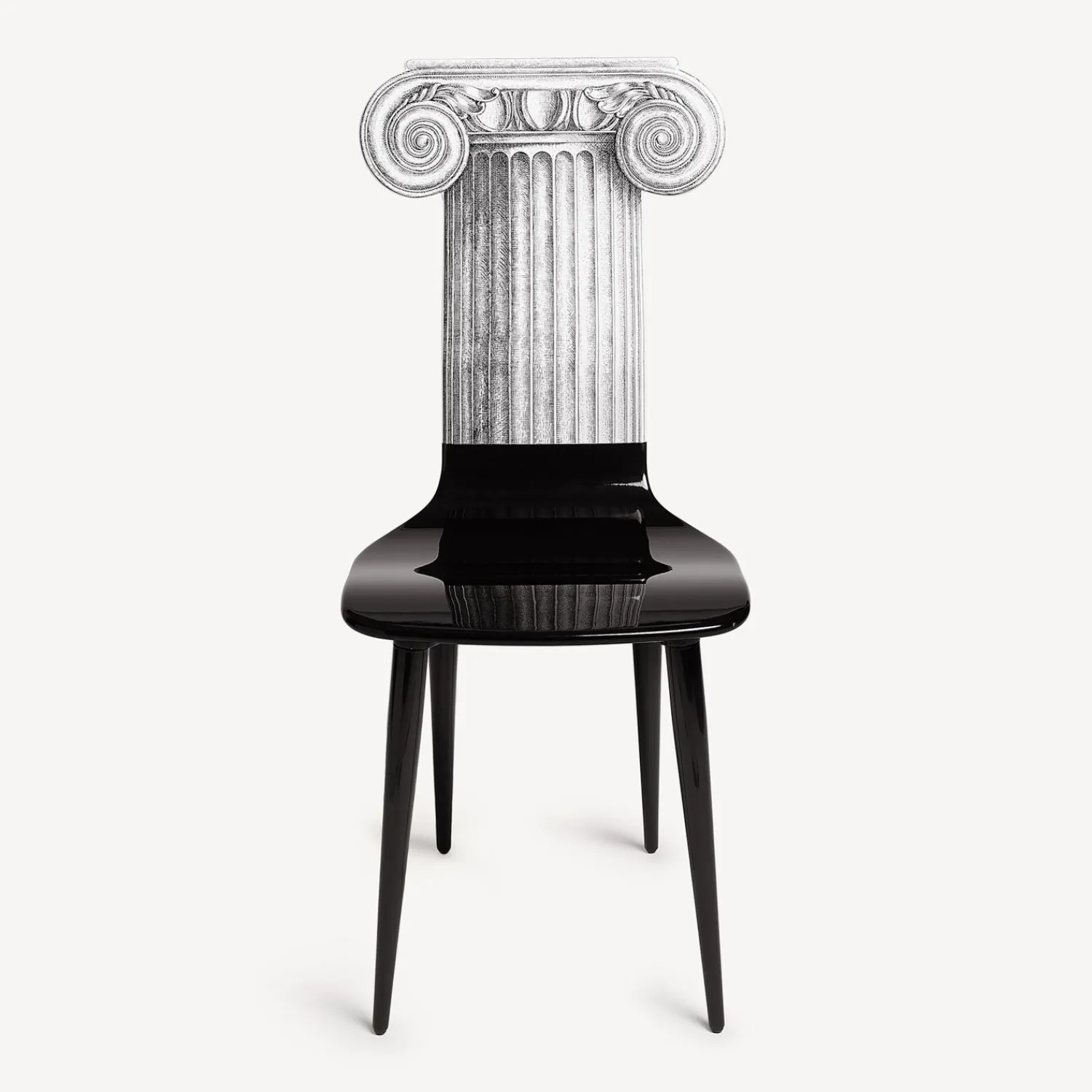 Chairs<Fornasetti Chair Capitello Jonico White/Black