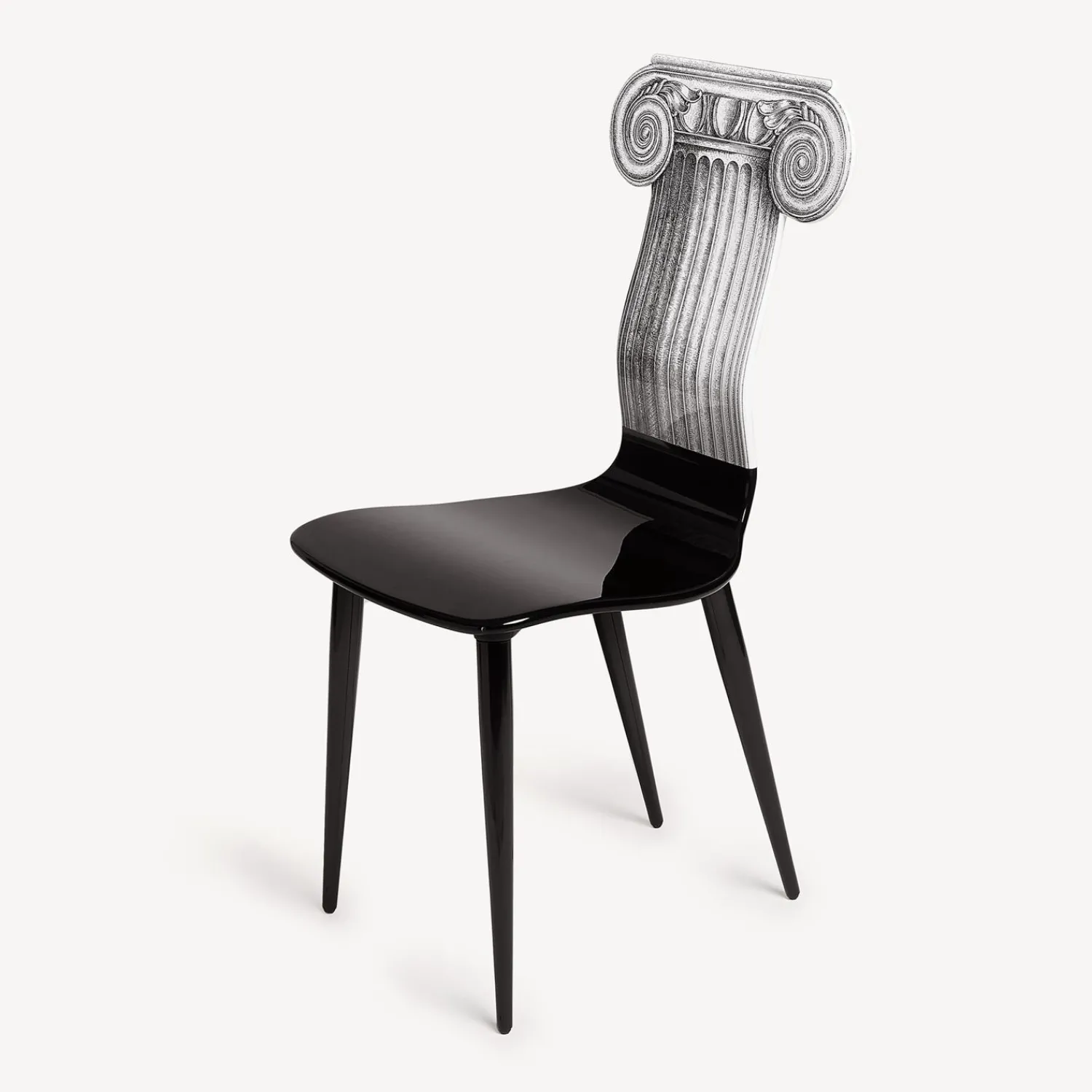 Chairs<Fornasetti Chair Capitello Jonico White/Black