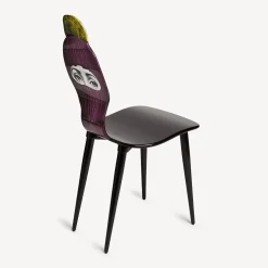 Chairs<Fornasetti Chair Lux Gstaad Purple/Yellow/Black