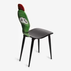 Chairs<Fornasetti Chair Lux Gstaad Green/Red/Black