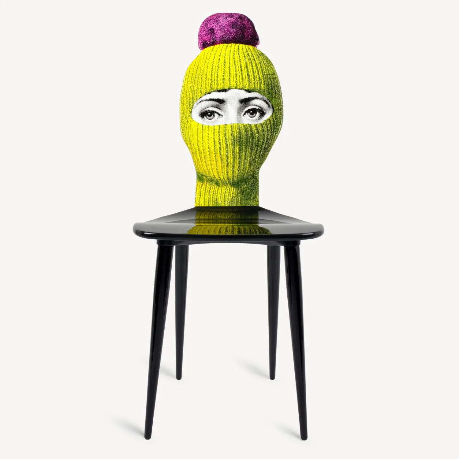 Chairs<Fornasetti Chair Lux Gstaad Yellow/Fuchsia/Black