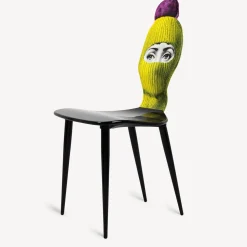 Chairs<Fornasetti Chair Lux Gstaad Yellow/Fuchsia/Black