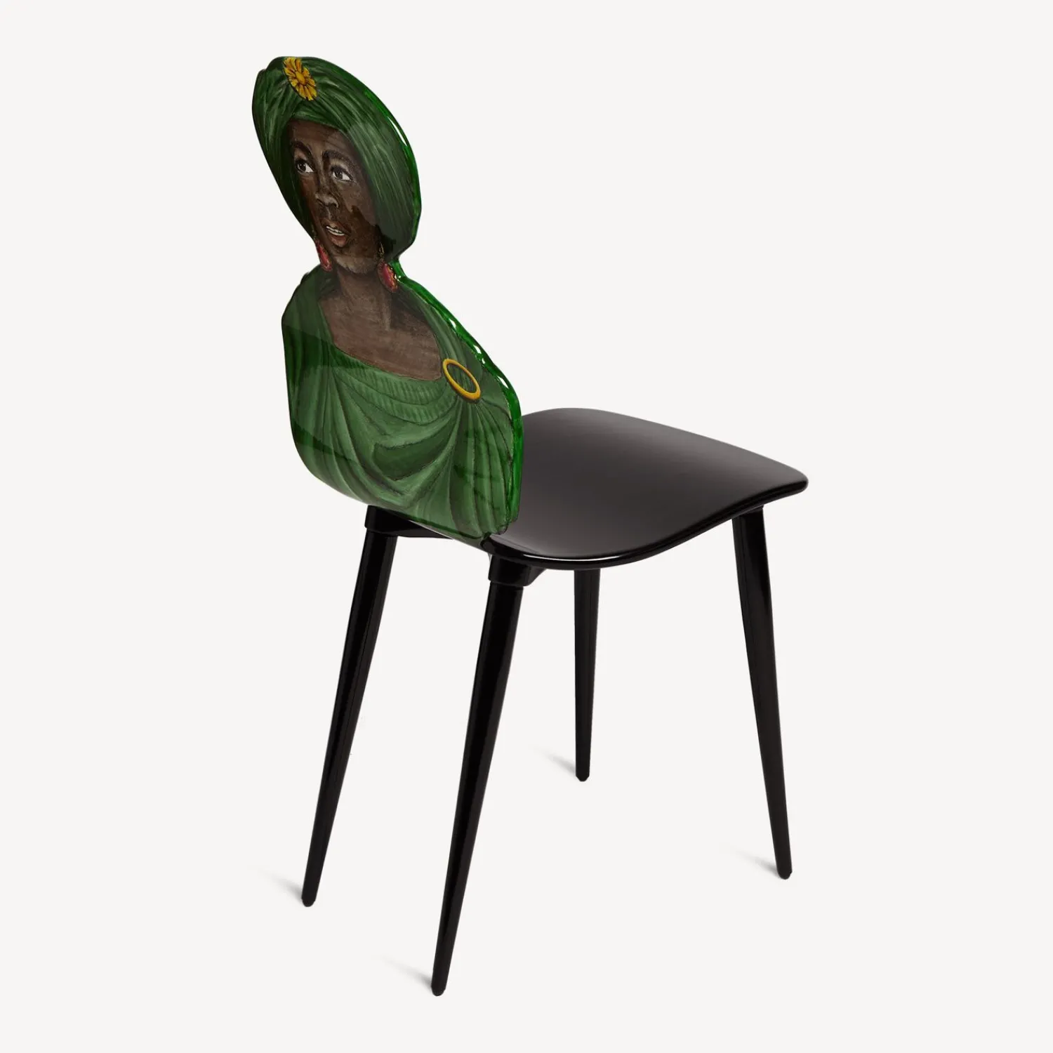 Chairs<Fornasetti Chair Moro Green Multicolour