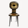 Chairs<Fornasetti Chair Raggiera Gold/Black