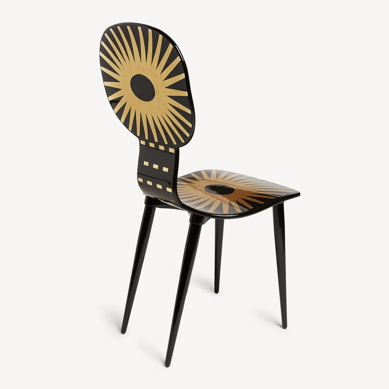 Chairs<Fornasetti Chair Raggiera Gold/Black