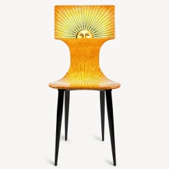 Chairs<Fornasetti Chair Sole Yellow/Orange/Black