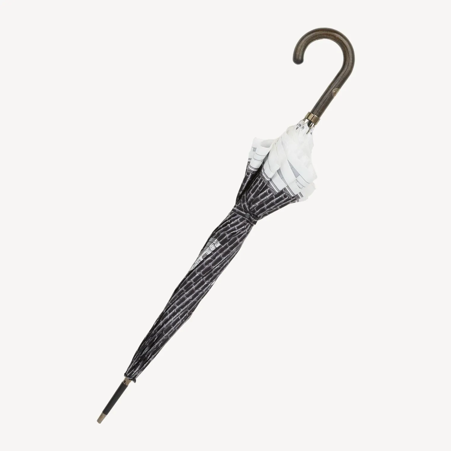 Umbrellas<Fornasetti Classic Umbrella Double Fabric Architettura White/Black