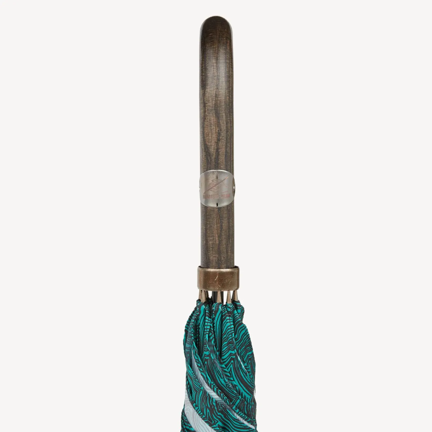 Umbrellas<Fornasetti Classic Umbrella Serratura Su Malachite Green/Black