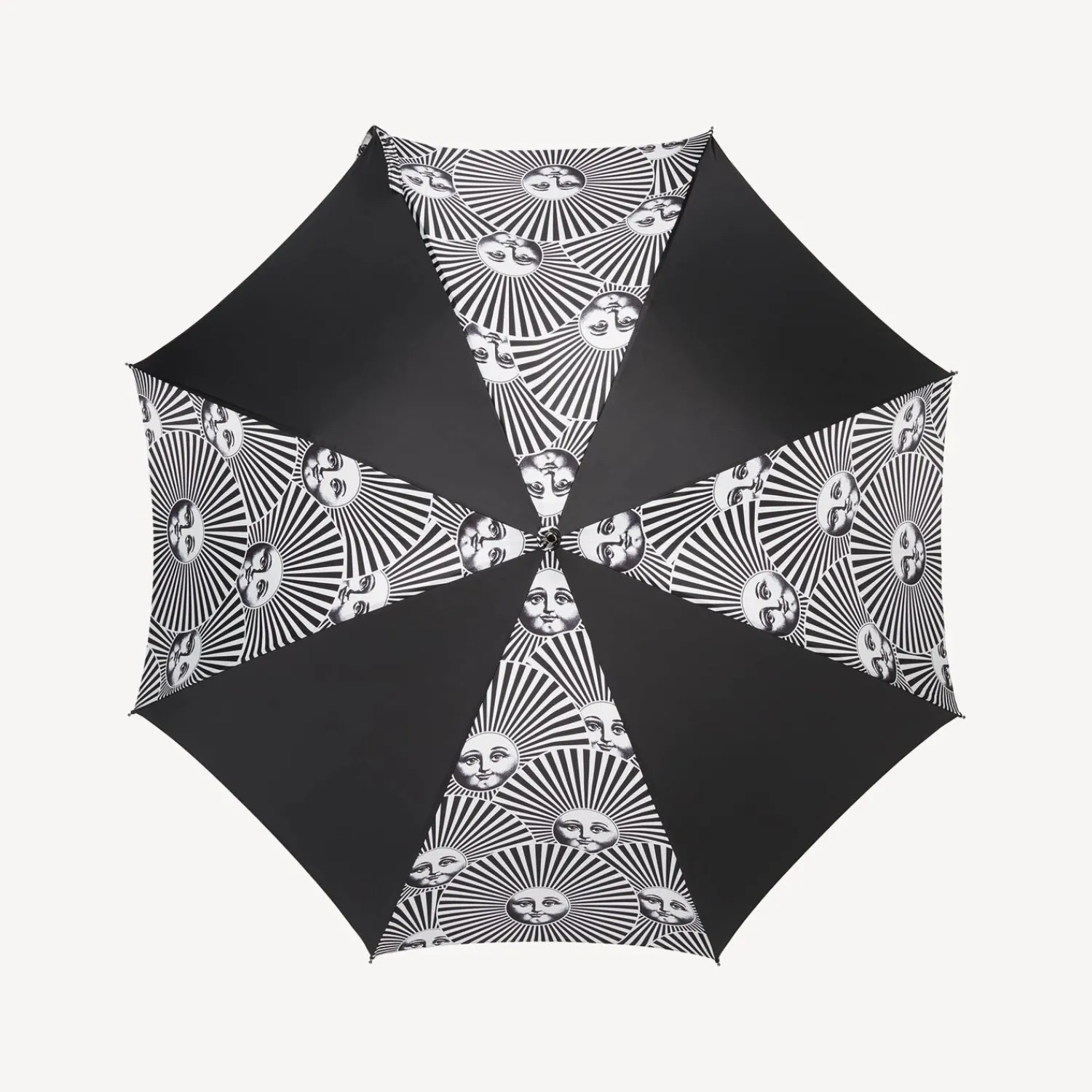 Umbrellas<Fornasetti Classic Umbrella Soli A Ventaglio White/Black