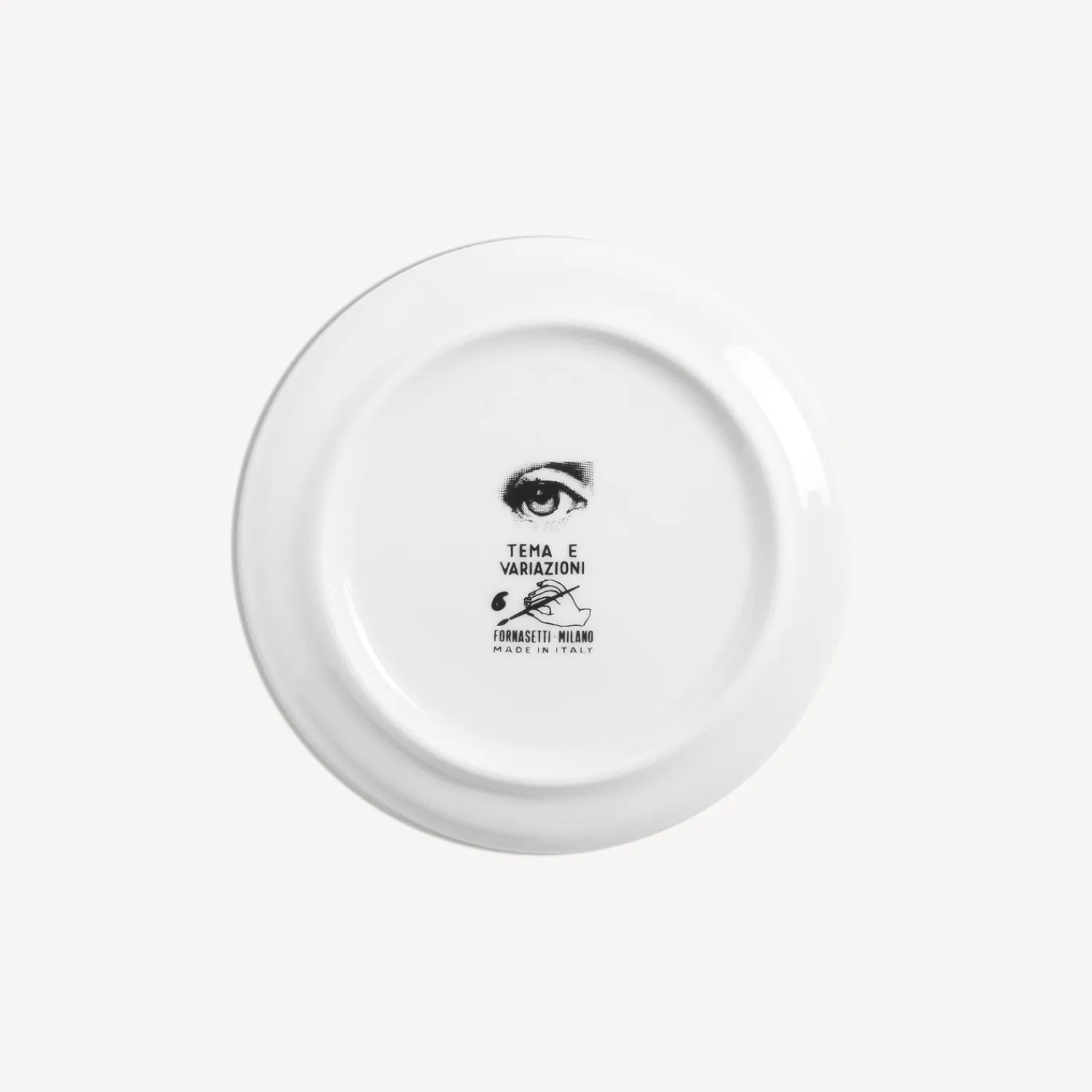 Glasses And Coasters<Fornasetti Coaster Tema E Variazioni N.6 White/Black
