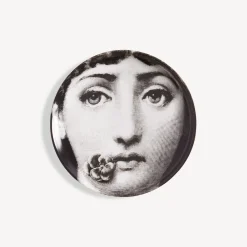 Glasses And Coasters<Fornasetti Coaster Tema E Variazioni N.137 White/Black
