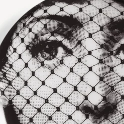 Glasses And Coasters<Fornasetti Coaster Tema E Variazioni N.78 White/Black
