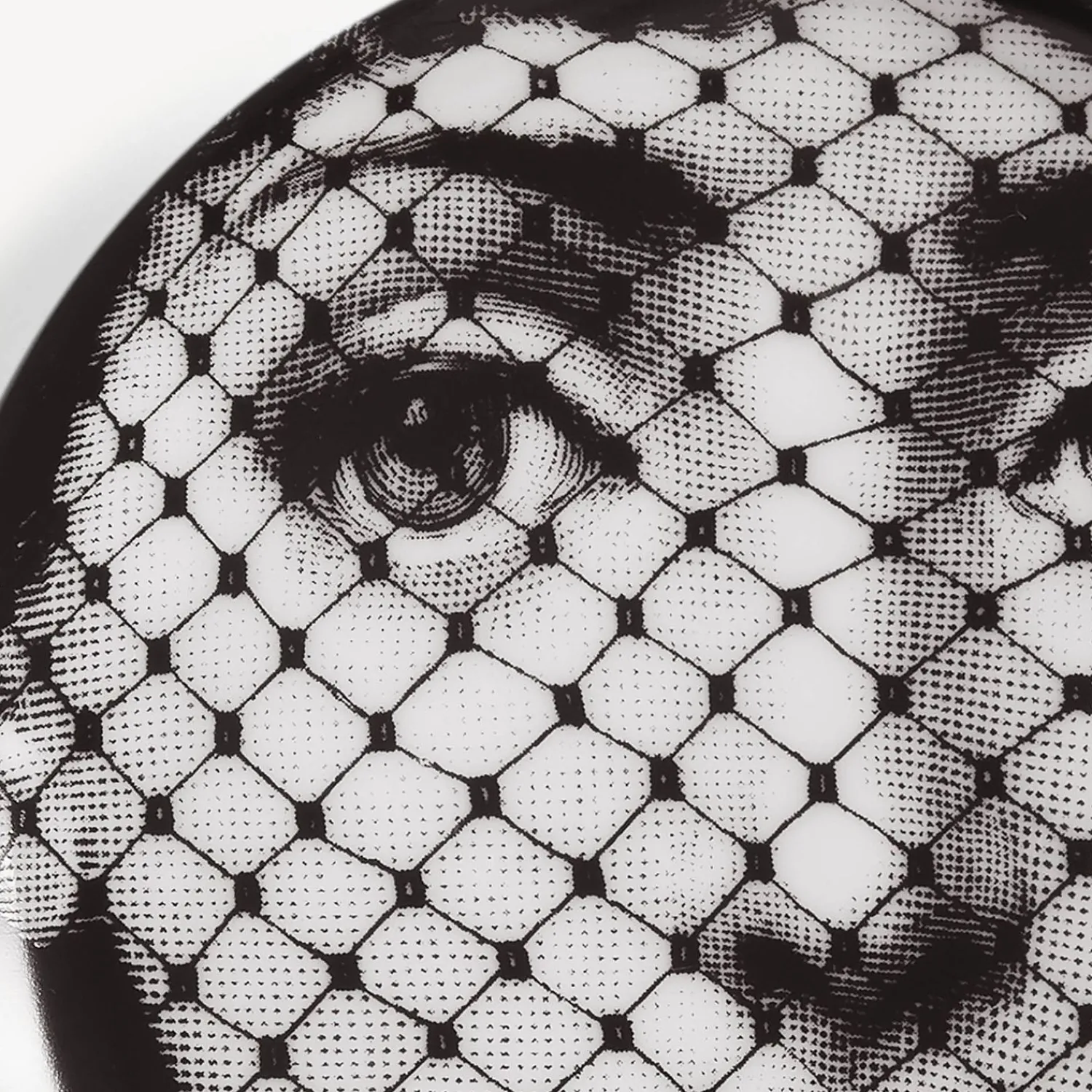 Glasses And Coasters<Fornasetti Coaster Tema E Variazioni N.78 White/Black