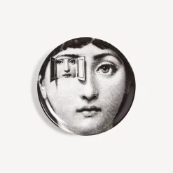 Glasses And Coasters<Fornasetti Coaster Tema E Variazioni N.116 White/Black