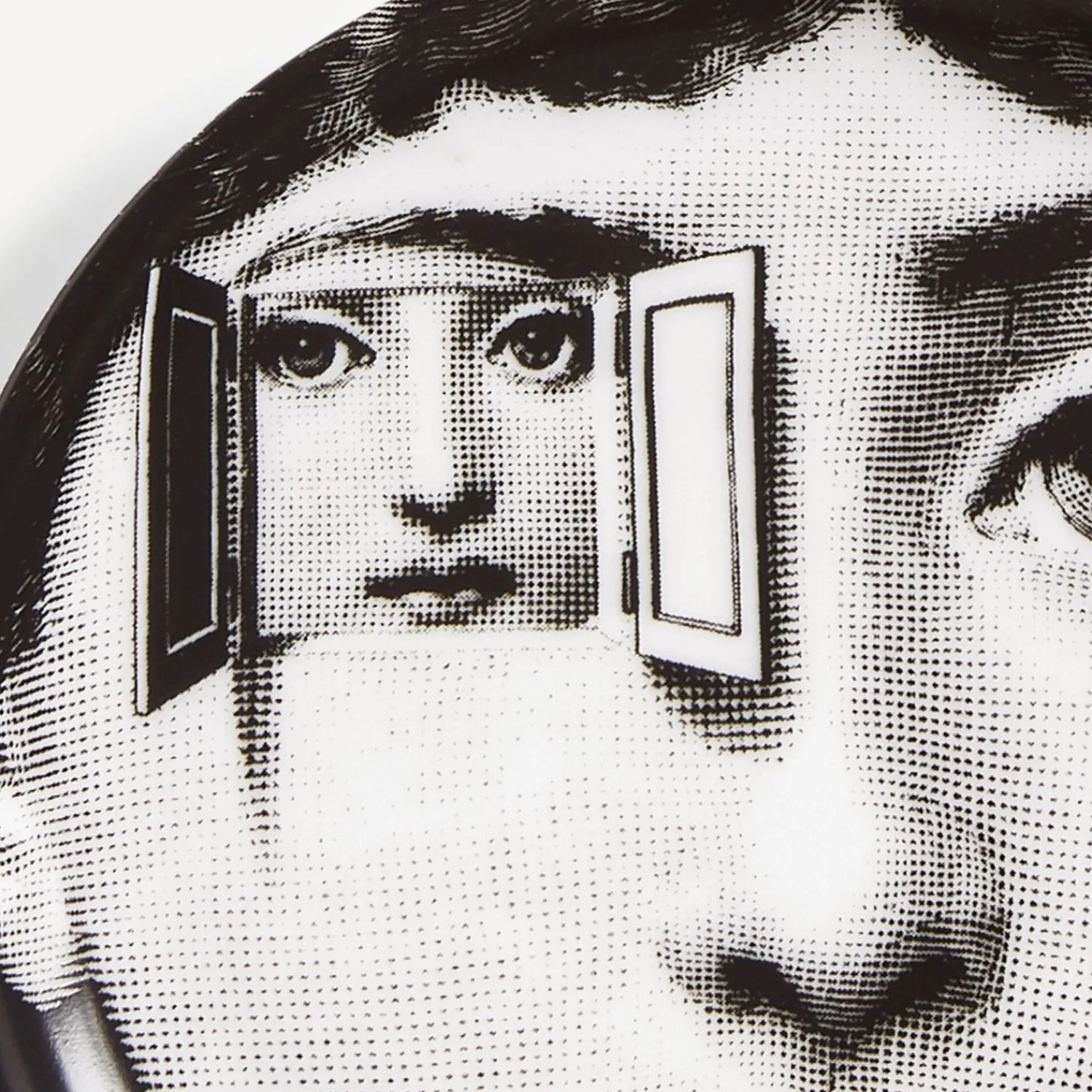 Glasses And Coasters<Fornasetti Coaster Tema E Variazioni N.116 White/Black
