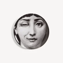 Glasses And Coasters<Fornasetti Coaster Tema E Variazioni N.130 White/Black