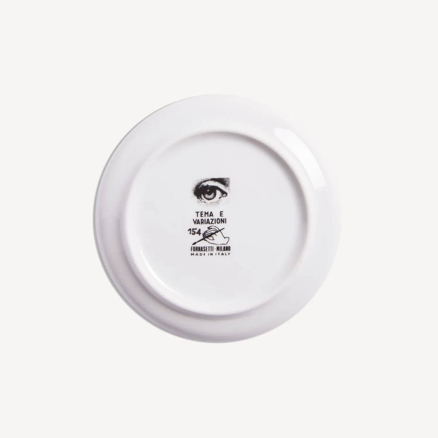 Glasses And Coasters<Fornasetti Coaster Tema E Variazioni N.154 White/Black