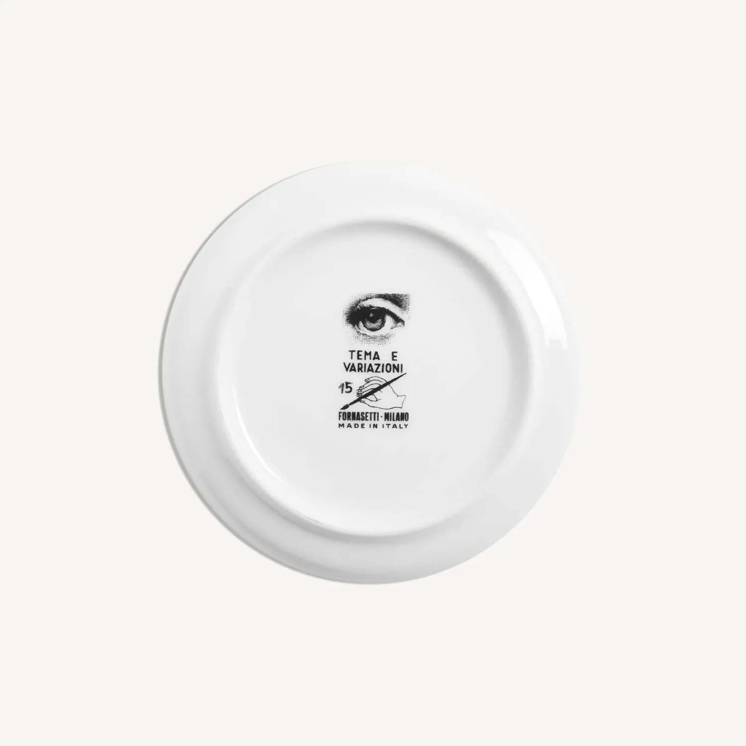 Glasses And Coasters<Fornasetti Coaster Tema E Variazioni N.15 White/Black