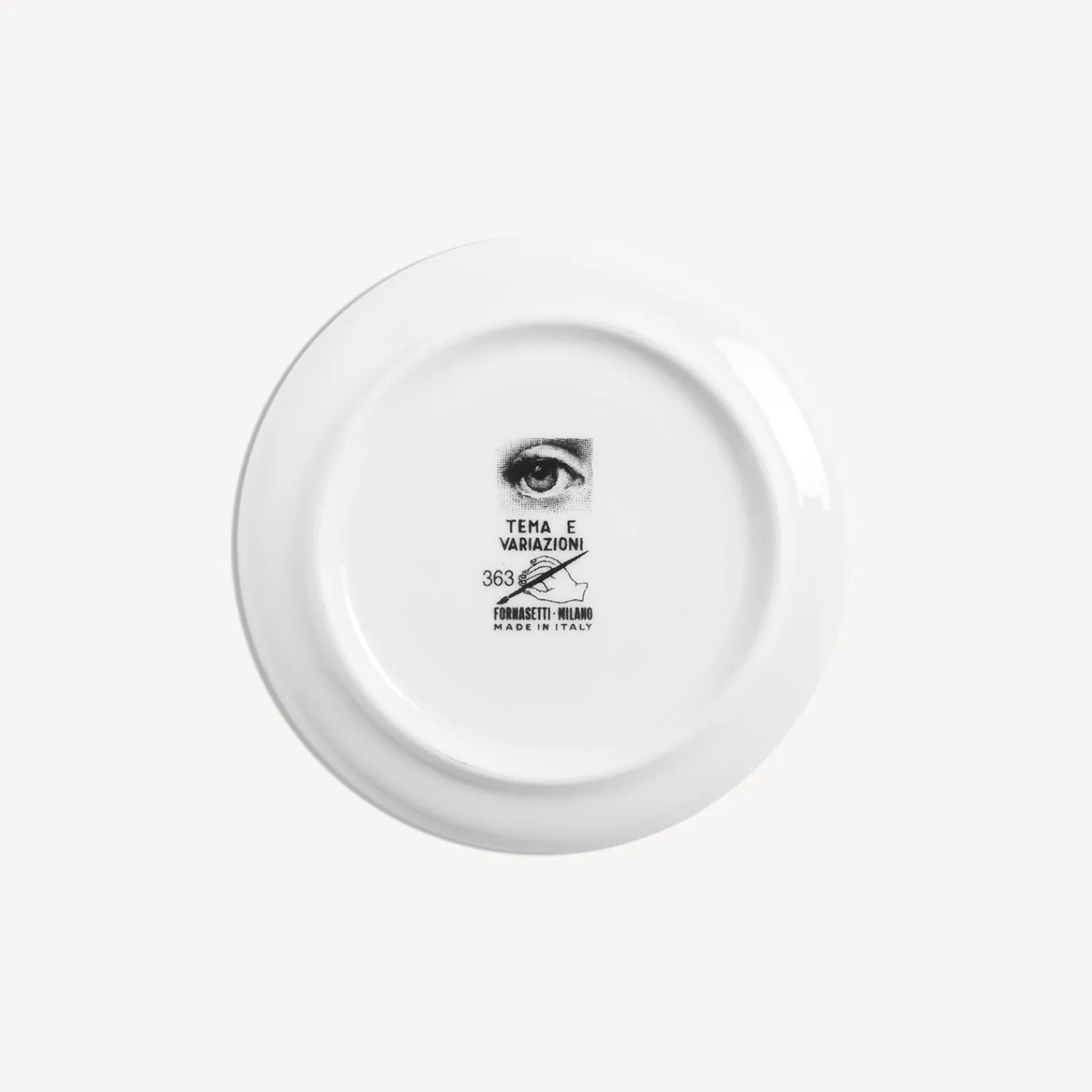 Glasses And Coasters<Fornasetti Coaster Tema E Variazioni N.363 White/Black