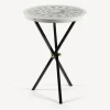 Tables<Fornasetti Coffee Table Cortile White/Black