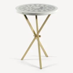 Tables<Fornasetti Coffee Table Cortile White/Black
