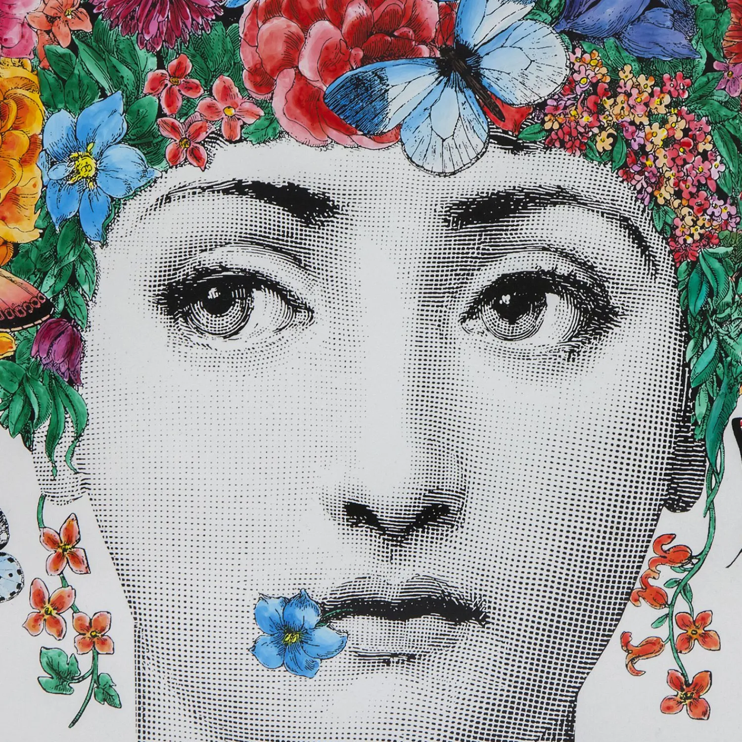 Tables<Fornasetti Coffee Table Fior Di Lina Multicolour