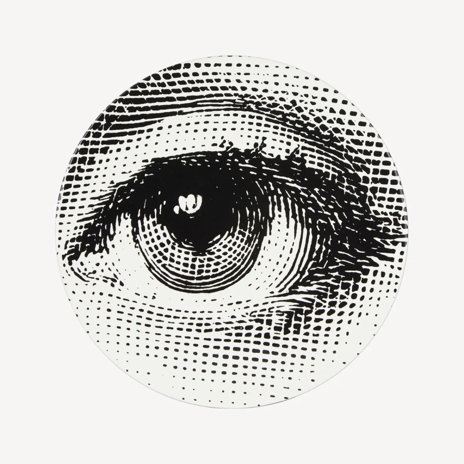 Tables<Fornasetti Coffee Table Occhio White/Black