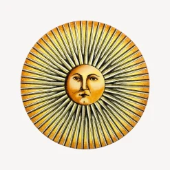 Tables<Fornasetti Coffee Table Sole Splendente Yellow/Black