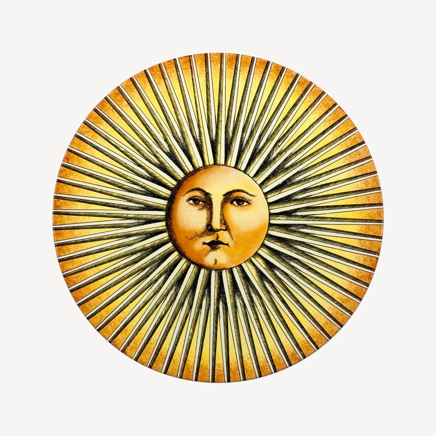 Tables<Fornasetti Coffee Table Sole Splendente Yellow/Black