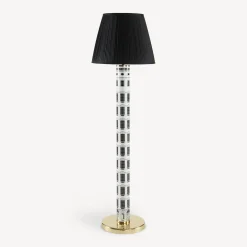 Lamps And Lampshades<Fornasetti Conical Lampshade In Pleated Fabric Black