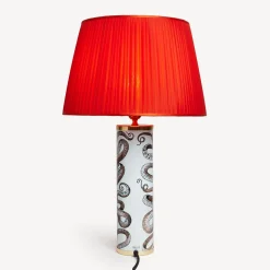 Lamps And Lampshades<Fornasetti Conical Pleated Lampshade Red