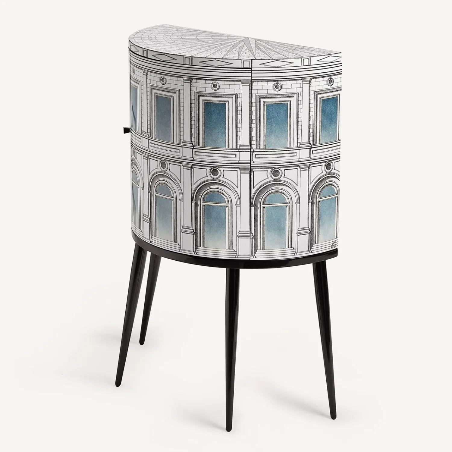 Storage Consoles<Fornasetti Console Architettura Celeste White/Black/Blue