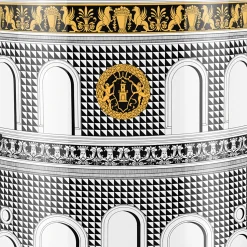 Storage Consoles<Fornasetti Console Facciata Quattrocentesca White/Black/Yellow