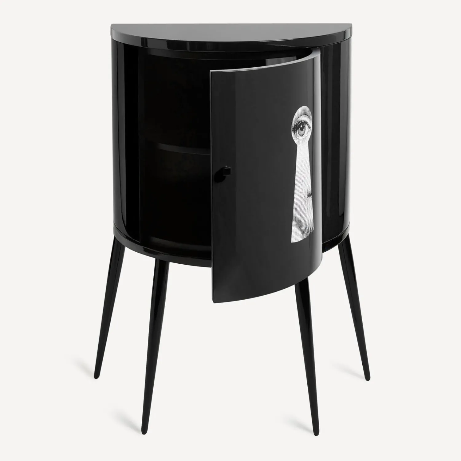 Storage Consoles<Fornasetti Console Serratura White/Black/Gold