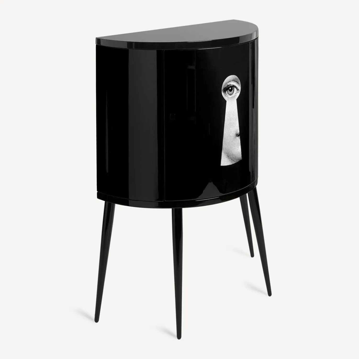 Storage Consoles<Fornasetti Console Serratura White/Black/Gold