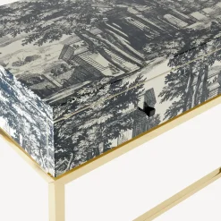 Storage Consoles<Fornasetti Console With Drawer Giardino Settecentesco Blue/Ivory